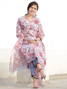 Nayab Yasmi - Set of Kurta Pants & Kota Dupatta - KS54F2538D2