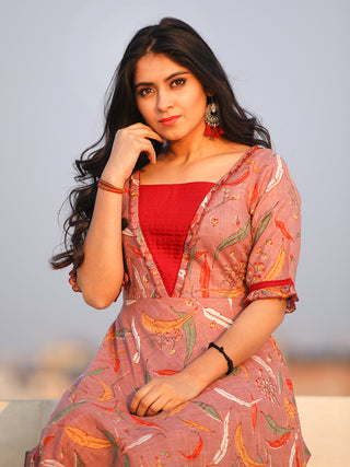 Raas Raha - Set of Flared  Kurta & Pants  - KS90E2379