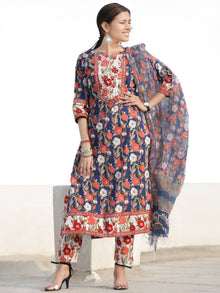 Nayab Aleena Set of Kurta Pants & Kota Doria Dupatta