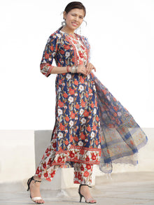 Nayab Aleena Set of Kurta Pants & Kota Doria Dupatta