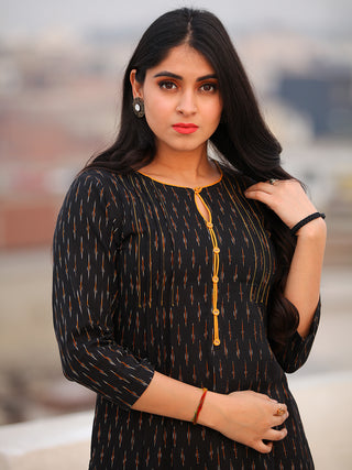 Tagai Aiyla- Set of Ikat Kurta & Pants  - KS46E667