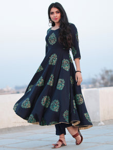 Raas Rajooh - Set of Flared Printed Kurta & Pants  - KS83F2004