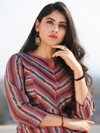 Tagai Azma - Set of Ikat Kurta & Pants  - KS104A733