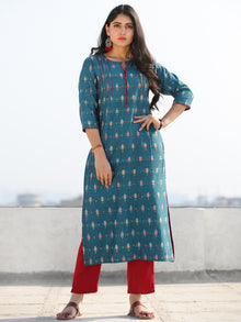 Tagai Aaraa - Set of Ikat Kurta & Pants  - KS46D801