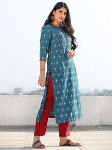 Tagai Aaraa - Set of Ikat Kurta & Pants  - KS46D801