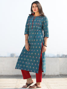 Tagai Aaraa - Set of Ikat Kurta & Pants  - KS46D801