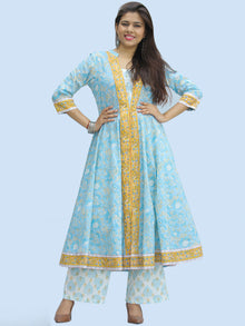 Rangrez Hena - Set of Anarkali Kurta Palazzo & Dupatta - KS55A2307D
