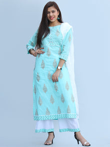Rangrez Rawza - Set of Kurta Palazzo & Dupatta - KS03E2284D