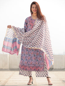 Jashn Aisha - Set of Kurta Pants & Dupatta - KS54E2404D