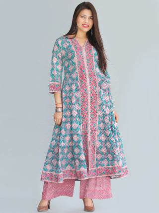 Rozana Gulshan Anarkali Kurta Palazzo Set - KS29AS2267