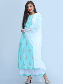 Rangrez Rawza - Set of Kurta Palazzo & Dupatta - KS03E2284D