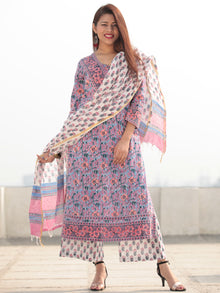 Jashn Aisha - Set of Kurta Pants & Dupatta - KS54E2404D