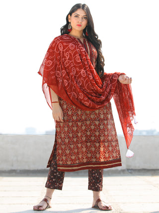 Bahaar Nafiah - Set of Kurta Pants & Dupatta - KS46G2150D