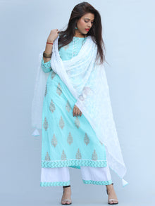 Rangrez Rawza - Set of Kurta Palazzo & Dupatta - KS03E2284D