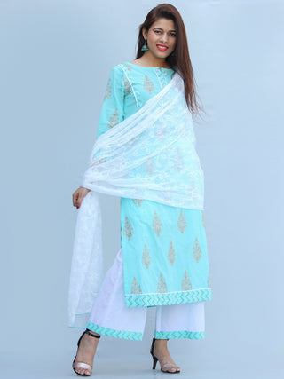 Rangrez Rawza - Set of Kurta Palazzo & Dupatta - KS03E2284D