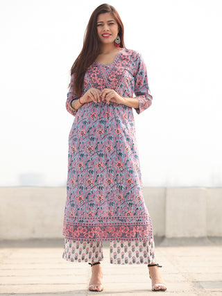 Jashn Aisha - Set of Kurta Pants & Dupatta - KS54E2404D
