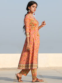 Rozana Sanaz - Set of Angrakha Kurta Pants & Dupatta - KS142A2487D
