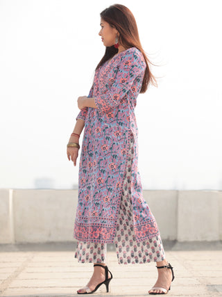 Jashn Aisha - Set of Kurta Pants & Dupatta - KS54E2404D