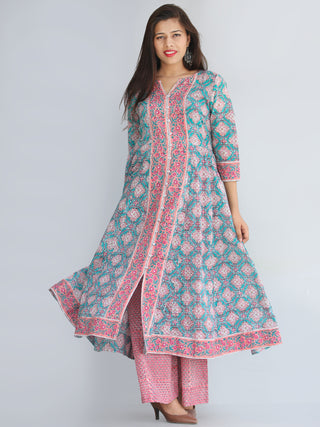 Rozana Gulshan Anarkali Kurta Palazzo Set - KS29AS2267