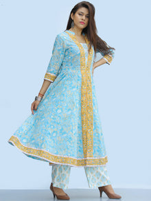 Rangrez Hena - Set of Anarkali Kurta Palazzo & Dupatta - KS55A2307D