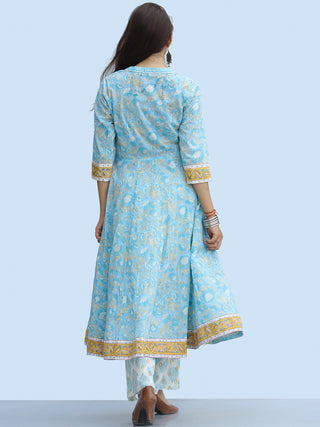 Rangrez Hena - Set of Anarkali Kurta Palazzo & Dupatta - KS55A2307D