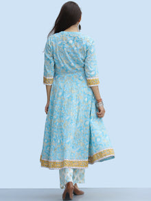 Rangrez Hena - Set of Anarkali Kurta Palazzo & Dupatta - KS55A2307D