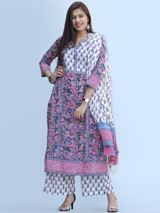 Jashn Nashmia - Set of Kurta Palazzo & Dupatta - KS03F2360D