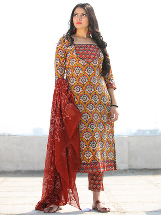 Bahaar Nafisa - Set of Kurta Pants & Dupatta - KS90D1349D