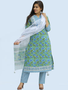 Rangrez Fazeen - Set of Kurta Pants & Dupatta - KS50A2304D
