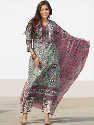 Nayab Nazima - Set of Kurta Pants & Dupatta - KS66A2527D