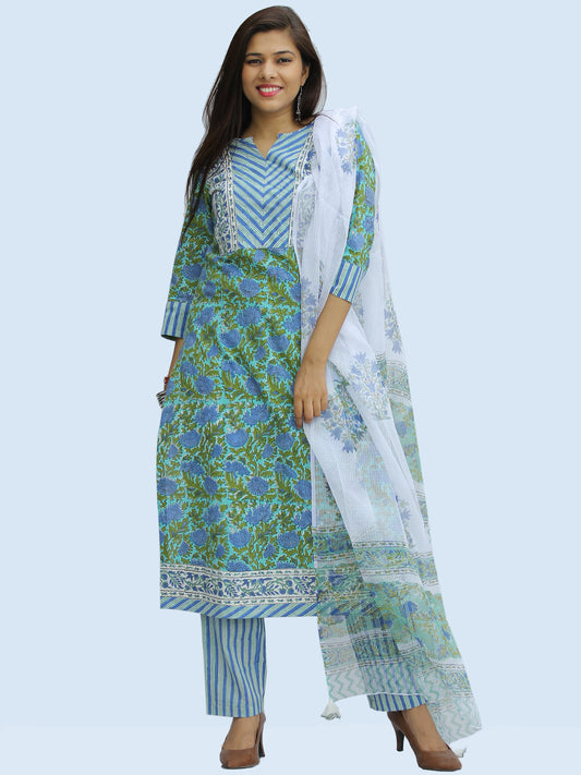 Rangrez Fazeen - Set of Kurta Pants & Dupatta - KS50A2304D