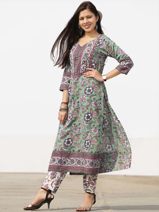 Nayab Nazima - Set of Kurta Pants & Dupatta - KS66A2527D