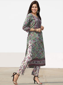 Nayab Nazima - Set of Kurta Pants & Dupatta - KS66A2527D