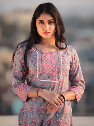Jashn Mahroz - Set of Kurta Pants & Dupatta - KS60I2408D