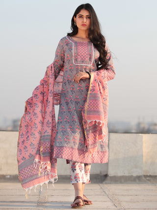 Jashn Mahroz - Set of Kurta Pants & Dupatta - KS60I2408D