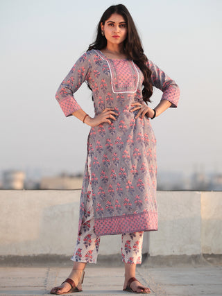 Jashn Mahroz - Set of Kurta Pants & Dupatta - KS60I2408D