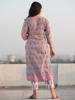 Jashn Mahroz - Set of Kurta Pants & Dupatta - KS60I2408D