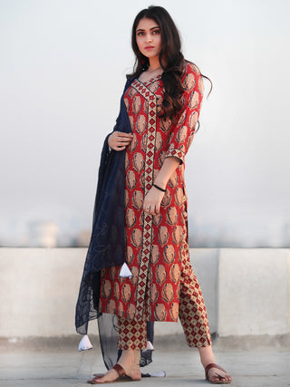 Bahaar Ajib - Set of Kurta Pants & Dupatta - KS102A2152D