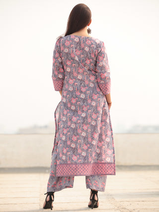 Jashn Sayma - Set of Kurta Palazzo & Dupatta - KS60E2407D