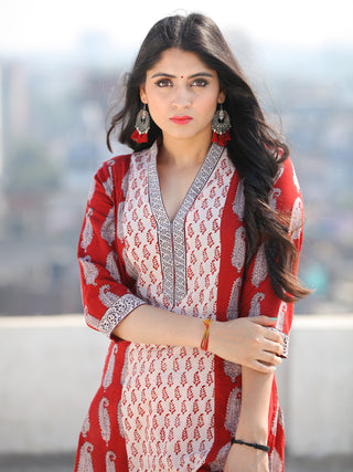 Bahaar Naina - Set of Kurta Pants & Dupatta - KS01F1703D