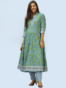Rangrez Aabroo - Set of Anarkali Kurta Palazzo & Dupatta - KS56A2304D
