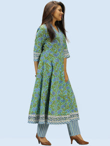 Rangrez Aabroo - Set of Anarkali Kurta Palazzo & Dupatta - KS56A2304D