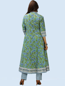 Rangrez Aabroo - Set of Anarkali Kurta Palazzo & Dupatta - KS56A2304D