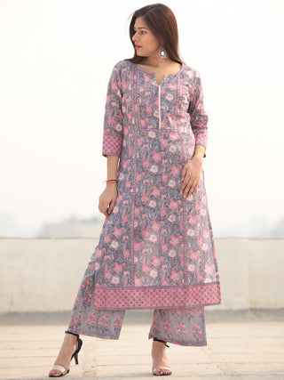 Jashn Sayma - Set of Kurta Palazzo & Dupatta - KS60E2407D
