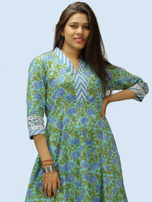 Rangrez Aabroo - Set of Anarkali Kurta Palazzo & Dupatta - KS56A2304D