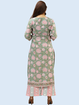 Rangrez Midhat - Set of Kurta Palazzo & Dupatta - KS51AE2305D
