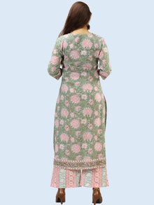 Rangrez Midhat - Set of Kurta Palazzo & Dupatta - KS51AE2305D