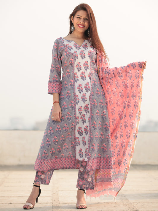 Jashn Simra - Set of Kurta Pants & Dupatta - KS80A2408D