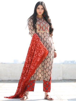 Bahaar Naira - Set of Kurta Pants & Dupatta - KS60J1812D