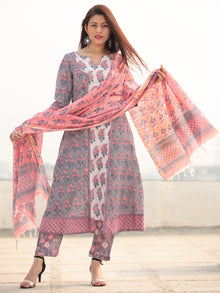 Jashn Simra - Set of Kurta Pants & Dupatta - KS80A2408D
